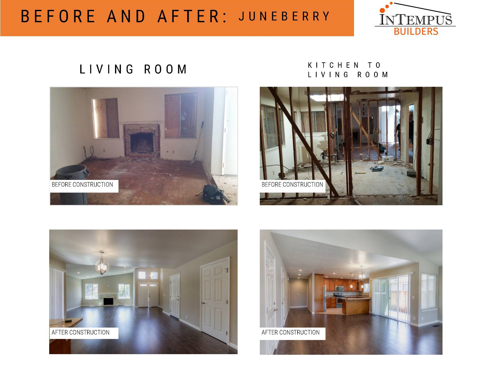Juneberry Living Room Before & After